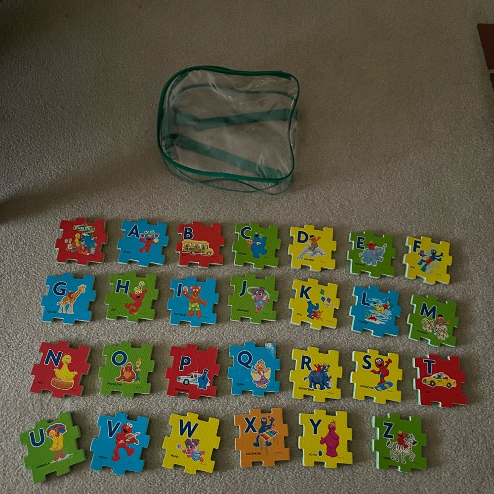 VINTAGE Sesame Street ALPHABET Puzzle